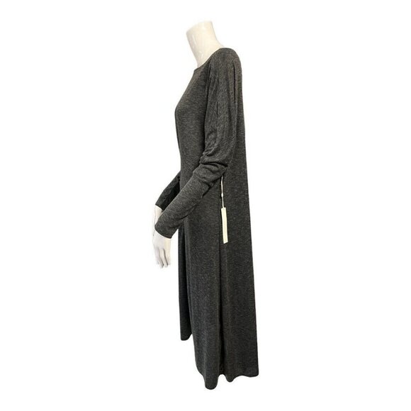 Caslon Womens Jersey Knit Wrap Midi Dress~Size Small~Grey Dark Charcoal L1 16 - Picture 5 of 8